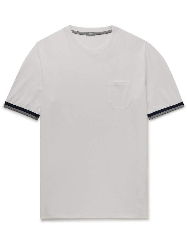 Photo: Incotex - Zanone Ice Cotton-Jersey T-Shirt - White