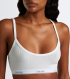 Calvin Klein Collection Sienna ribbed-knit cotton-blend bralette