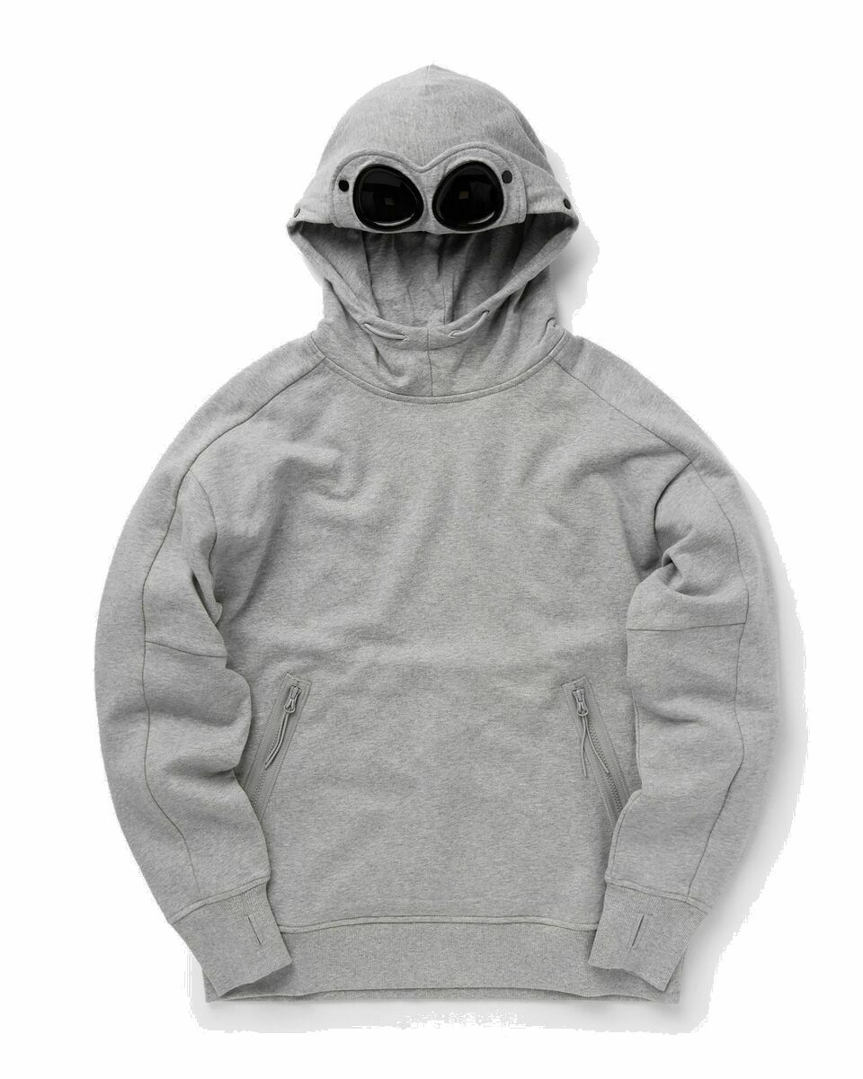 Photo: C.P. Company Diagonal Raised Fleece Sweatshirts   Sweat Hooded Grey - Mens - Hoodies