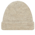 John Smedley Men's Sheratt British Wool Beanie in Natural 