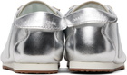 Marine Serre Silver Metallic Leather MS Astra Sneakers