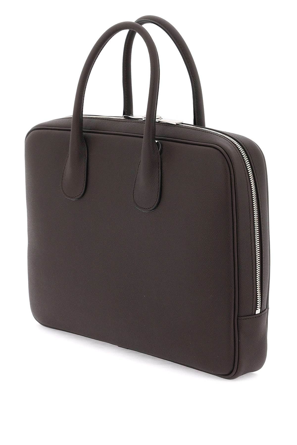 VALEXTRA leather business bag Brown