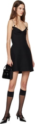 SHUSHU/TONG Black Corset Minidress