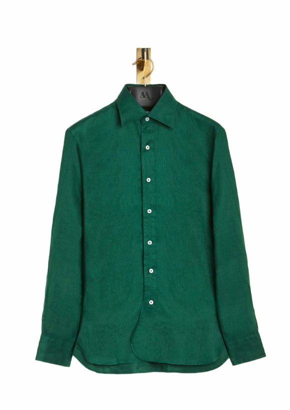 Photo: doppiaa Aalbenga Solid Linen Shirt