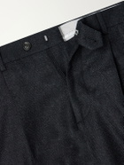 Brunello Cucinelli - Straight-Leg Pleated Virgin Wool Suit Trousers - Blue