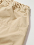 FEAR OF GOD ESSENTIALS - Logo-Appliquéd Cotton-Blend Twill Drawstring Trousers - Neutrals