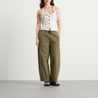 Damson Madder Women's Felix Twill Trousers in Olive