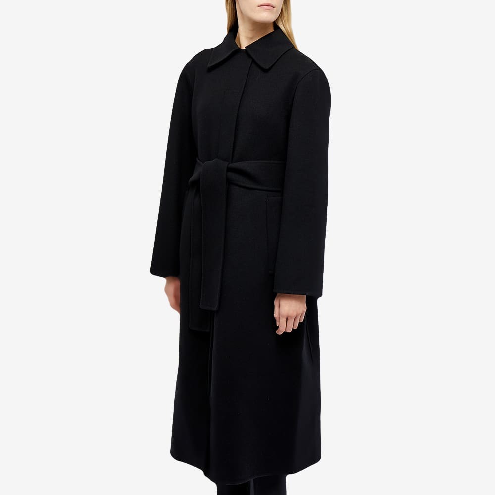 Jil Sander Women's Double Face Wool Coat in Black Jil Sander