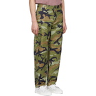 Valentino Green Camouart Cargo Pants