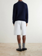 Aimé Leon Dore - Ribbed Cotton-Blend Bouclé Polo Shirt - Blue