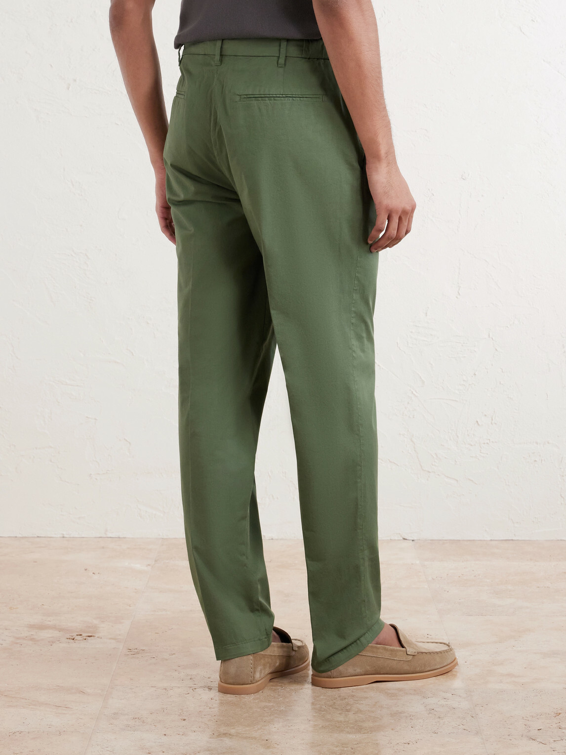 Altea - Dumbo Tapered Cotton-Blend Gabardine Trousers - Green