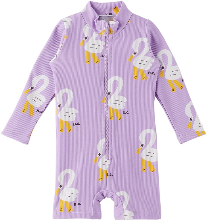 Photo: Bobo Choses Baby Purple Pelican Swimsuit