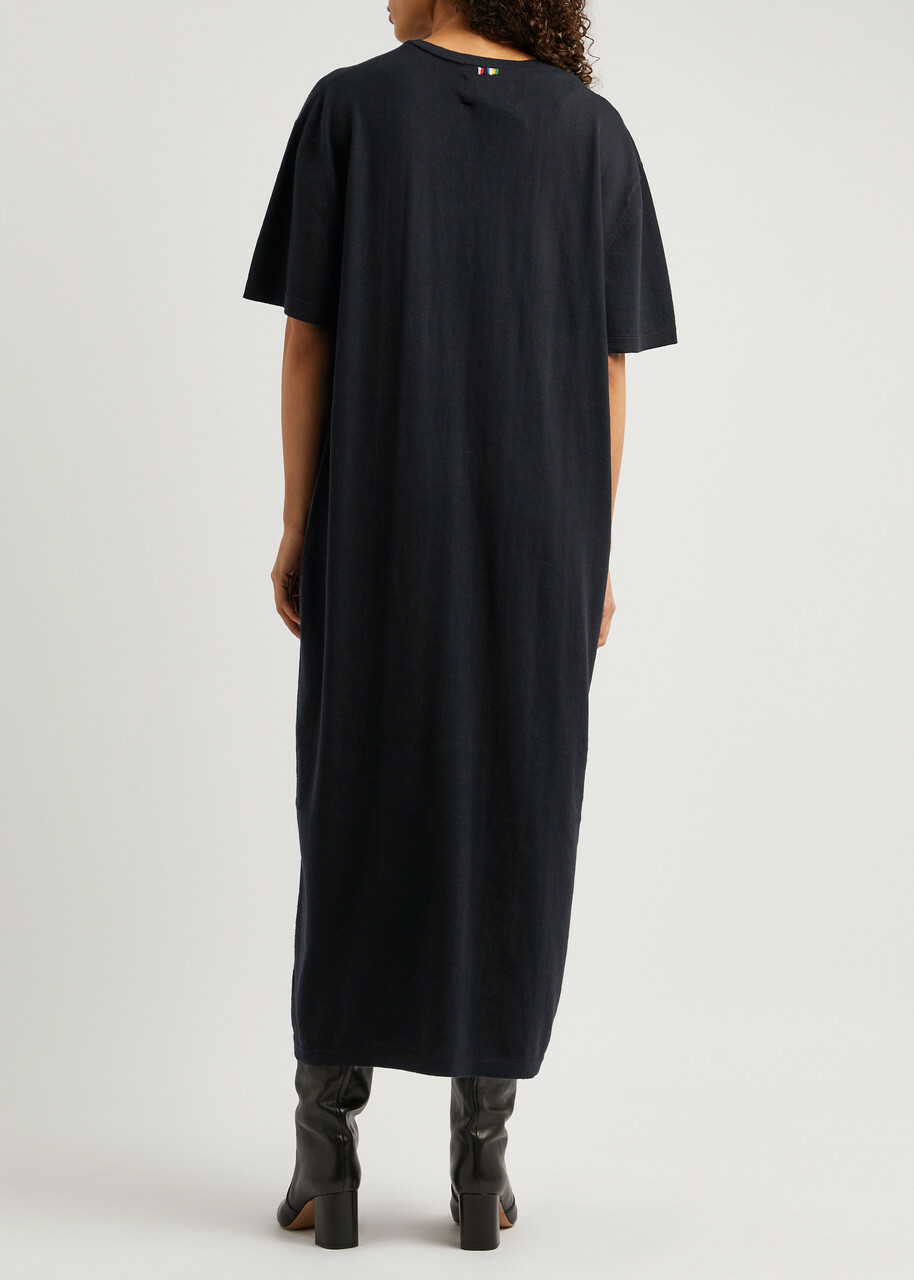 Extreme Cashmere N°321 Kris Cotton-blend Midi Dress - Navy - One Size