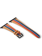 laCalifornienne - Blue Thunder Striped Leather Watch Strap