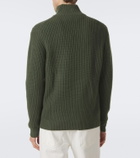 Allude Wool and cashmere half-zip sweater