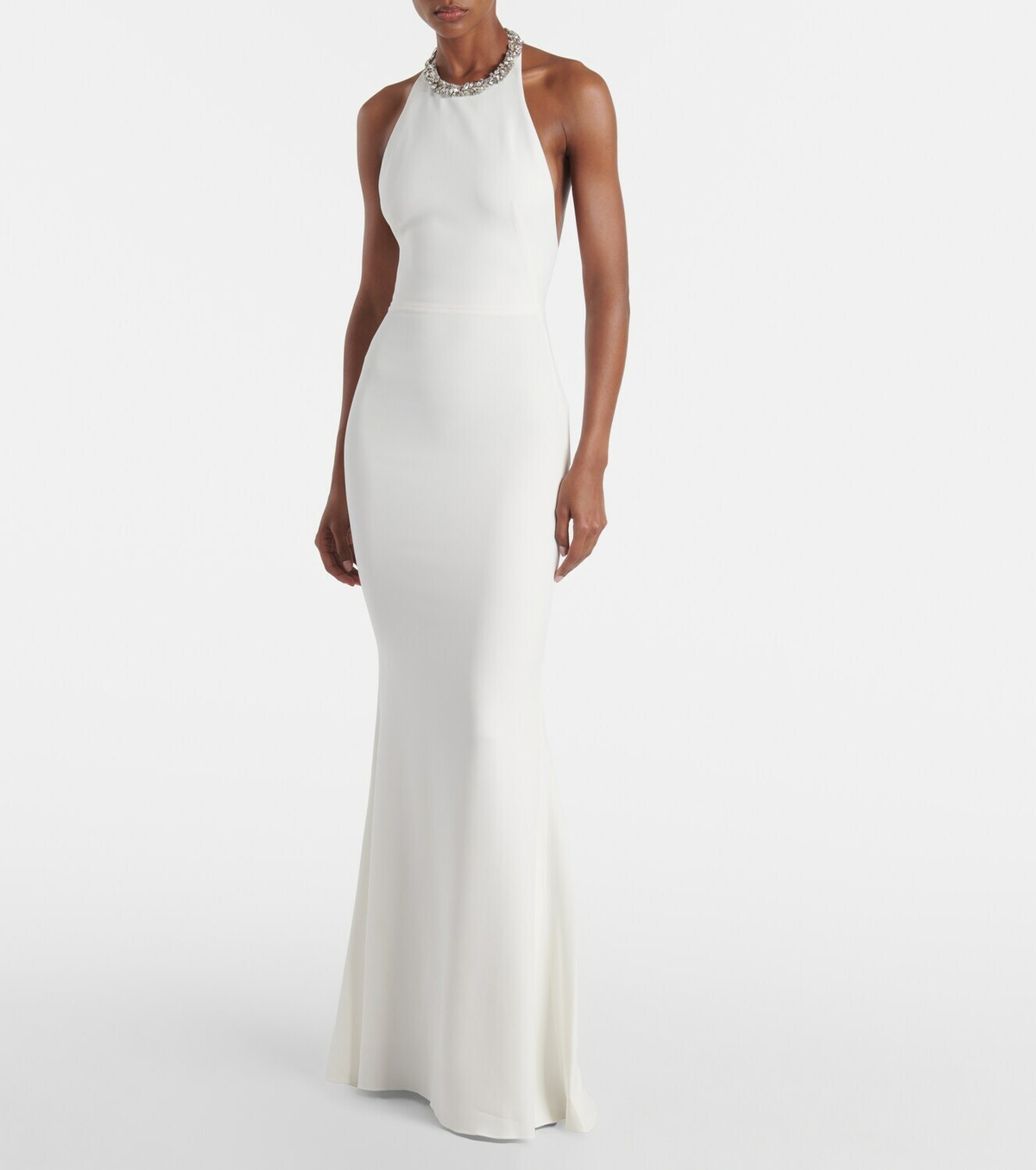 Givenchy Crystal-embellished open-back gown