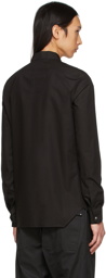 Rick Owens Black Snap Collar Faun Shirt