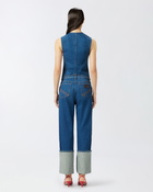 Pinko Reimagine By Pinko X Patrick Mc Dowell Slim Fitting Denim Waistcoat Rinse Wash