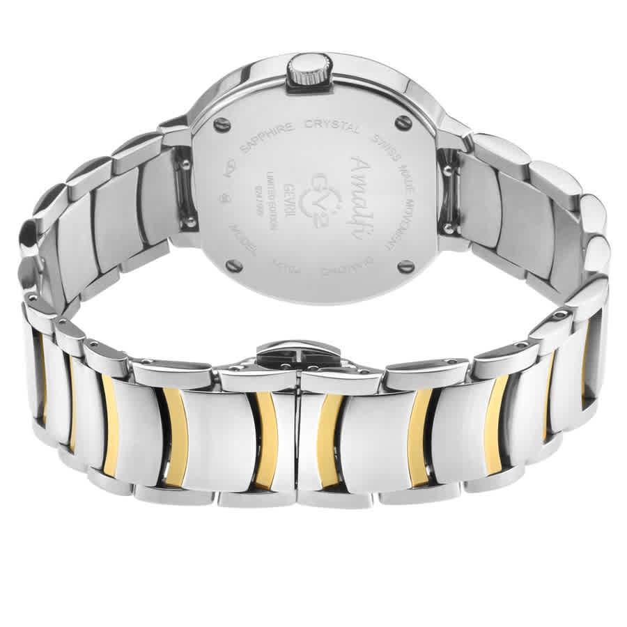 GV2 by Gevril Amalfi Diamond Mother of Pearl Dial Ladies Watch 14105B