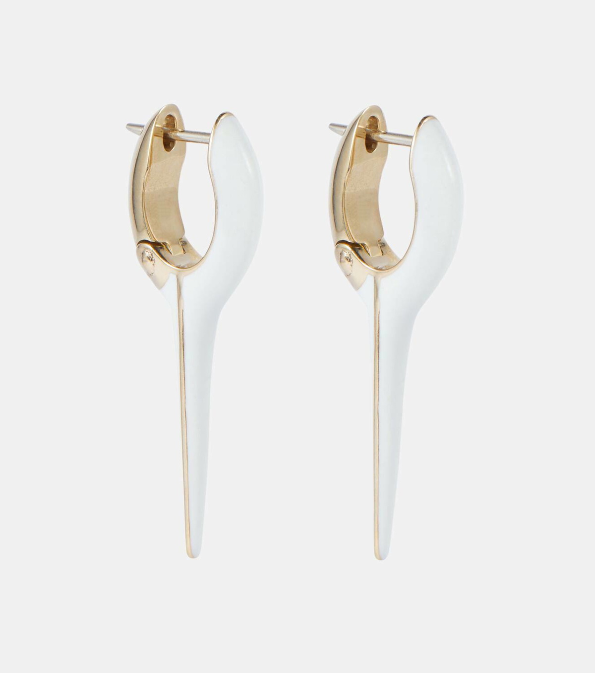 Melissa Kaye Lola Needle 18kt gold earrings
