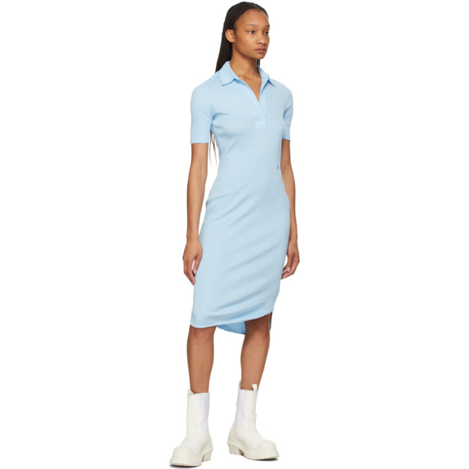 helmut lang blue dress Polo Helmut Lang Ribbed dress