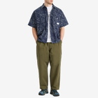 Uniform Experiment Men's Indigo Print Fishing Shirt in White