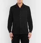 Neighborhood - Fleece-Back Jersey Overshirt - Men - Black