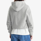 Closed Women's Folded Hem Hoodie in Light Grey Melange