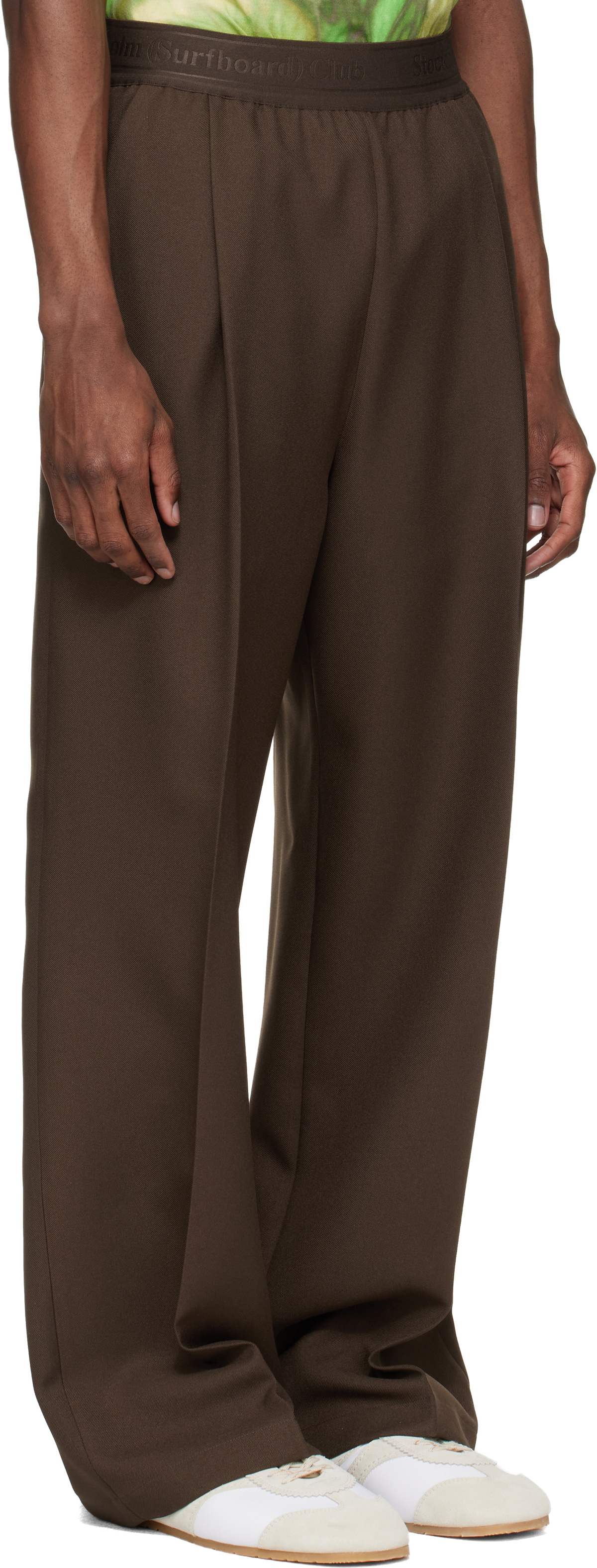 Stockholm (Surfboard) Club Brown Relaxed Fit Trousers