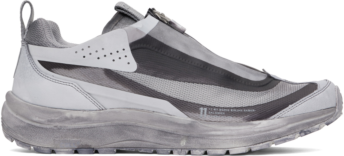 11 by Boris Bidjan Saberi Gray Salomon Edition Bamba 2 Low V2 Sneakers