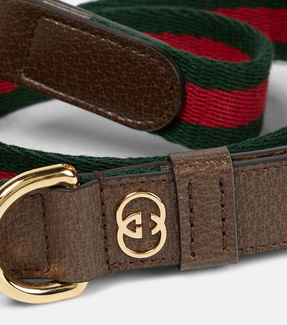 Gucci  Stripe L faux leather dog leash Gucci