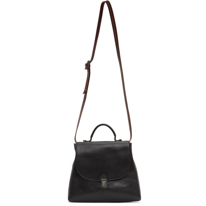 Cherevichkiotvichki Black Flat Small Lock Bag