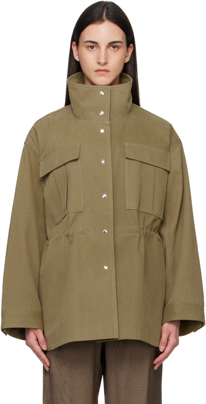 Photo: Róhe Khaki Sculptural Safari Jacket