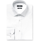 Hugo Boss - White Jesse Slim-Fit Cotton-Poplin Shirt - White