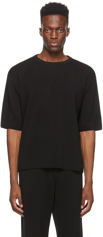 Photo: LE17SEPTEMBRE Black Knit T-Shirt