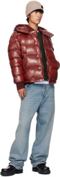 Moncler Red Maljasset Down Jacket