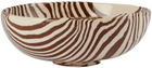 Henry Holland Studio Brown & White Stripe Small Bowl
