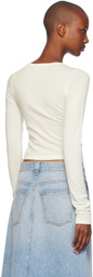 ÉTERNE Off-White Long Sleeve Baby T-Shirt