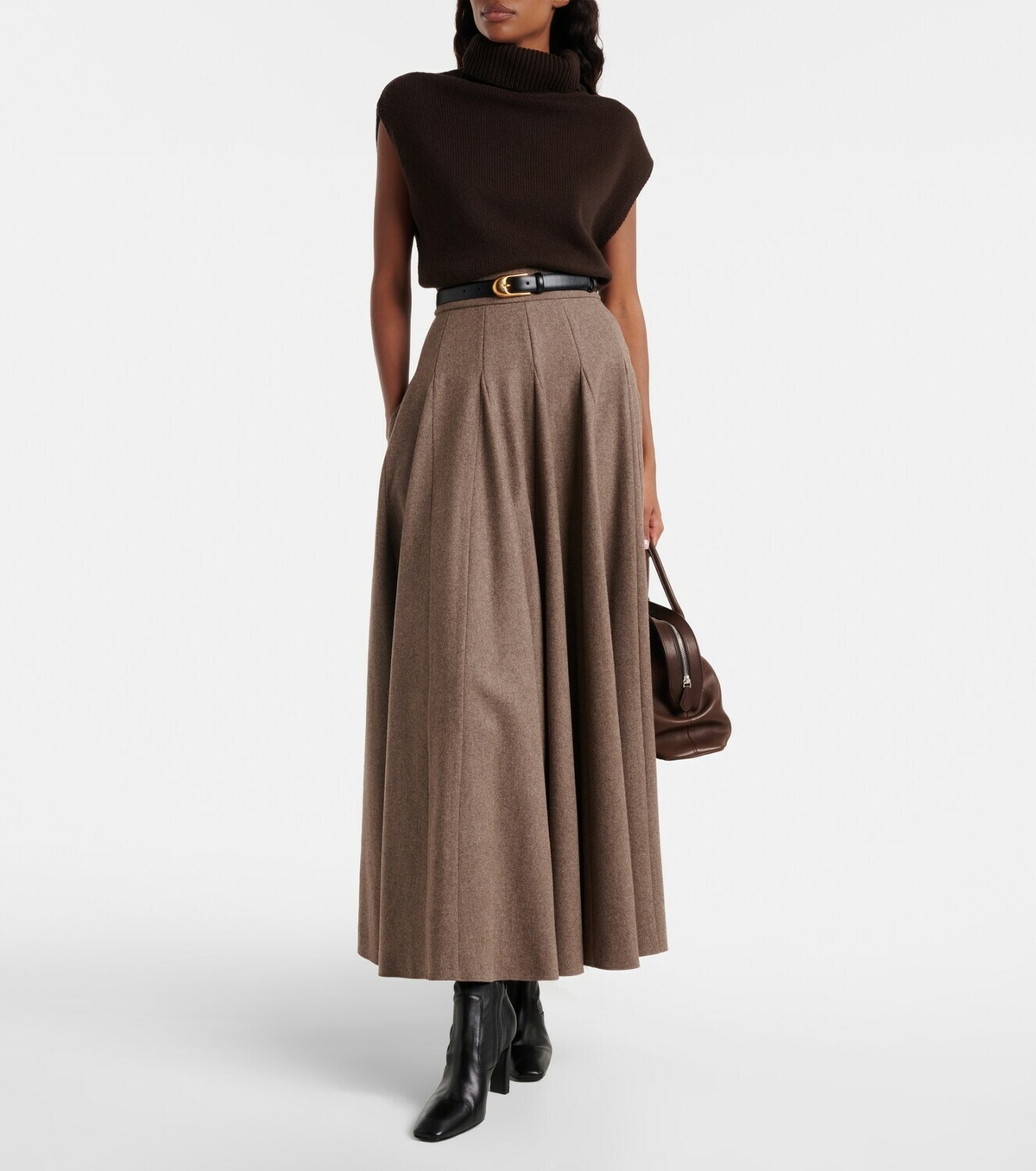 Jardin des Orangers Turtleneck wool and cashmere sweater vest