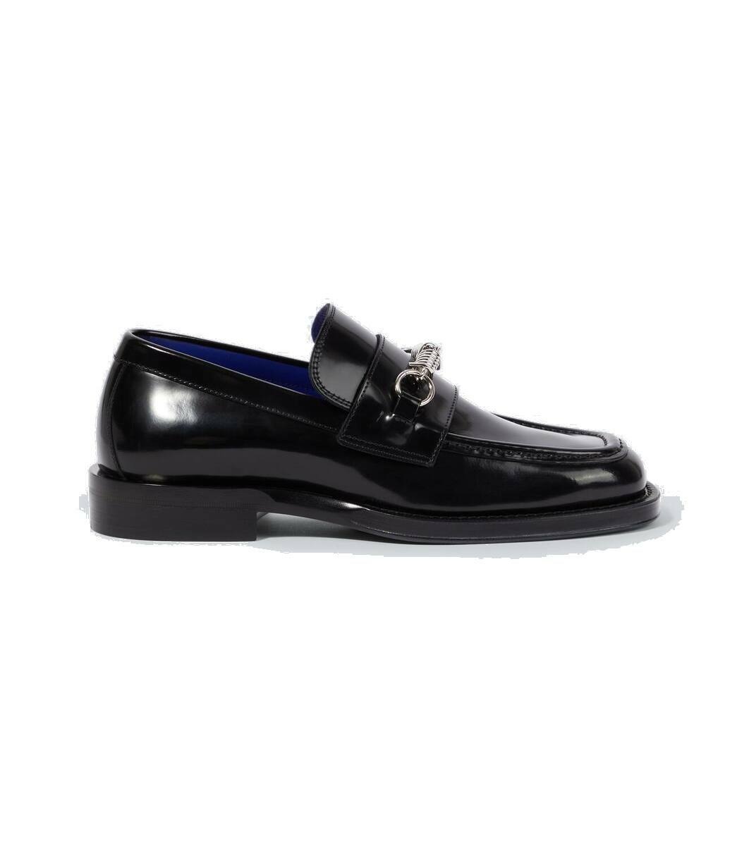 Photo: Burberry Embellished leather loafers