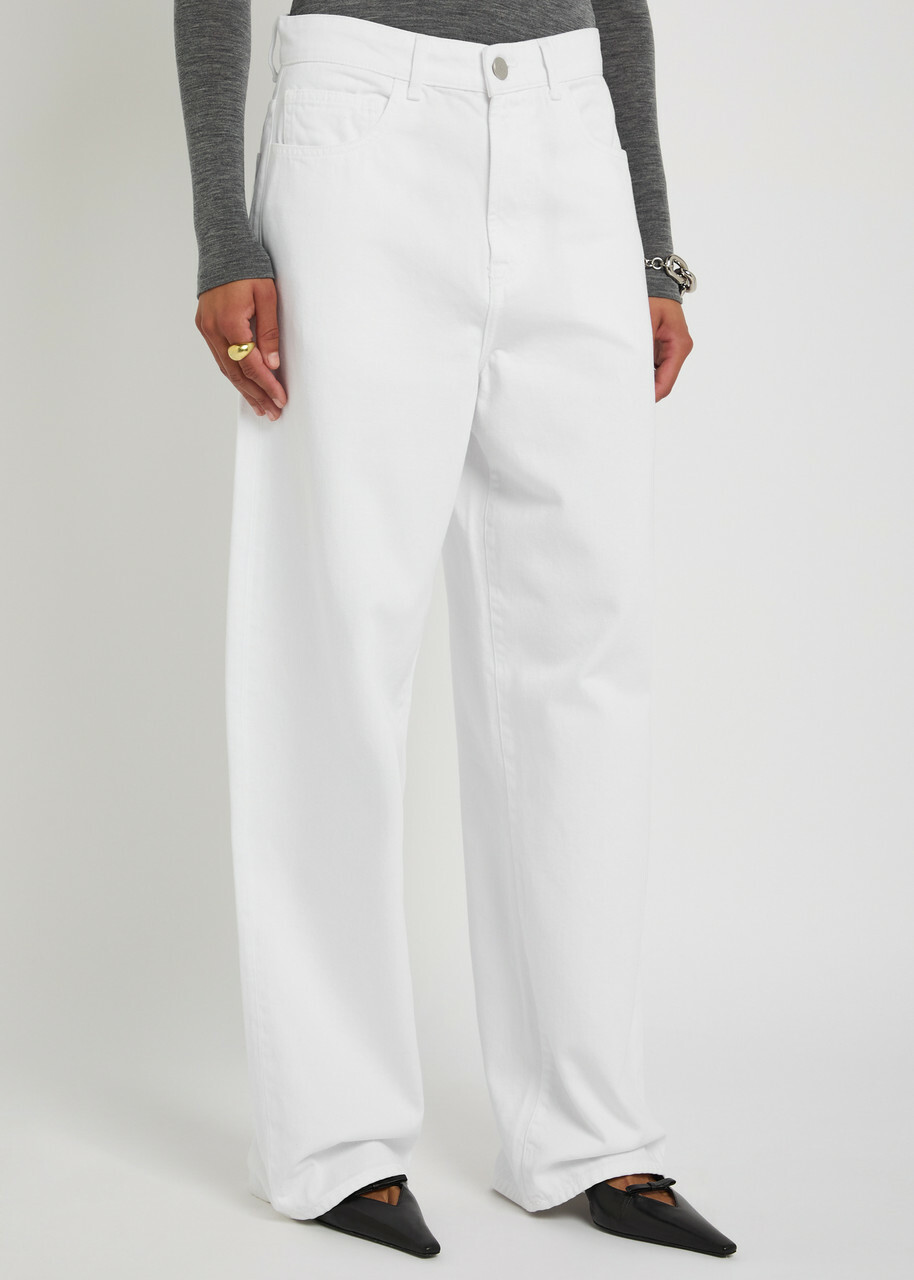 Rohe Wide-leg Jeans White
