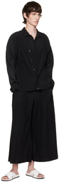 Homme Plissé Issey Miyake Black Basics Cardigan