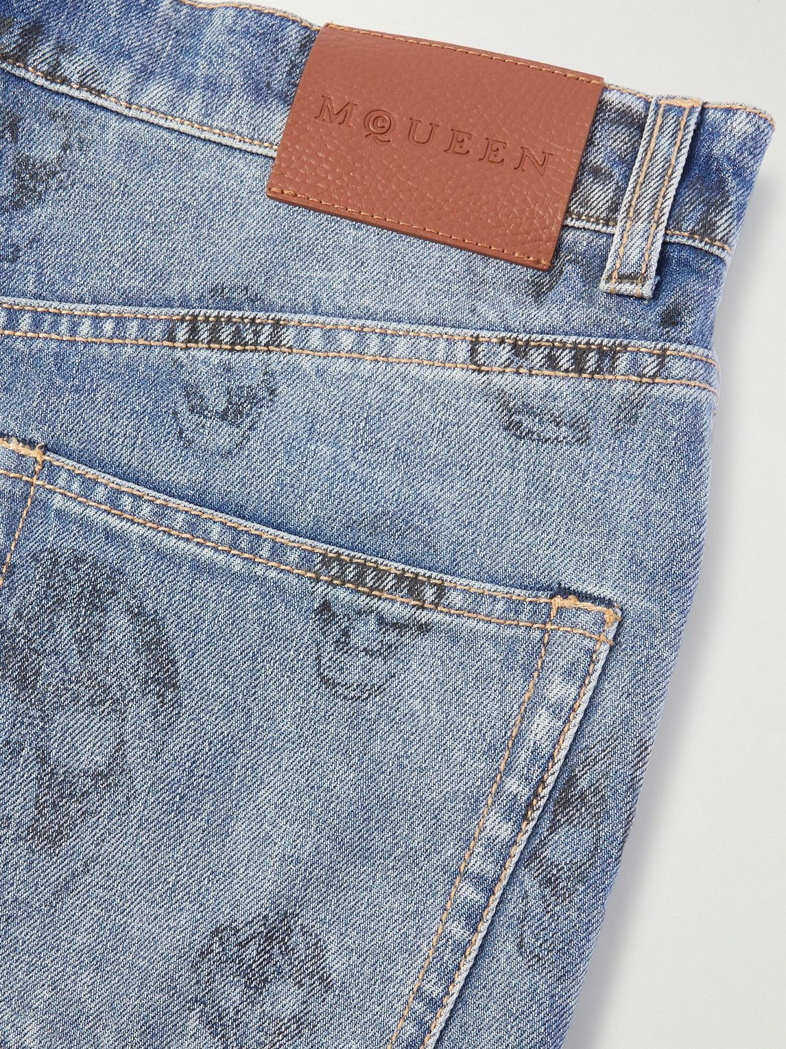 デニム・ジーパン Alexander McQueen Straight Leg Jeans 18977714_42505071_600.jpg