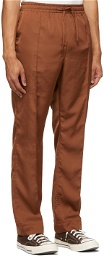 The Conspires Brown Satin CS UT Trousers