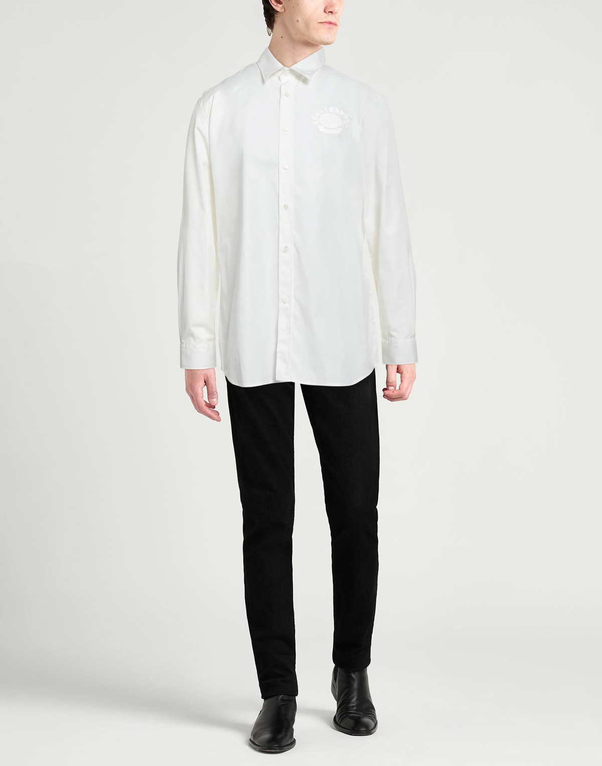 Burberry Mens Shirt in Off white