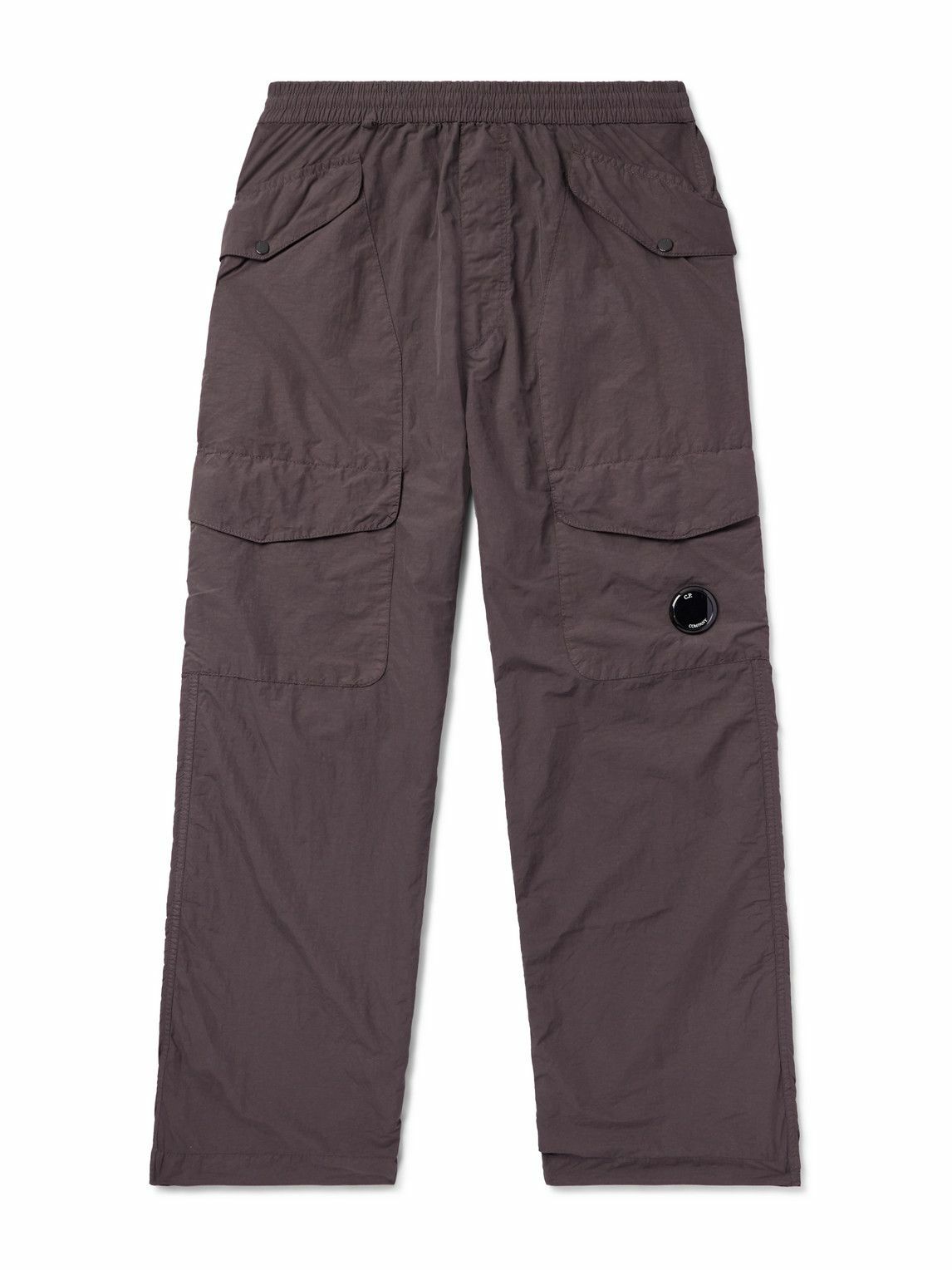 C.P. Company - Straight-Leg Crinkled-Shell Cargo Trousers