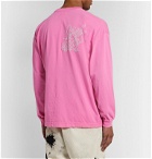 Some Ware - Oversized Logo-Print Organic Cotton-Jersey T-Shirt - Pink