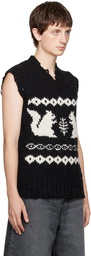 Acne Studios Black Squirrel Vest