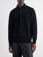 William Lockie - Wool Polo Sweater - Black