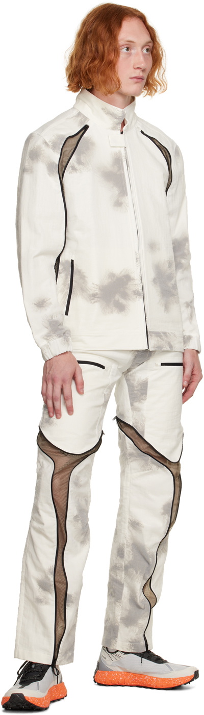 Olly Shinder White Tri Zip Cargo Pants